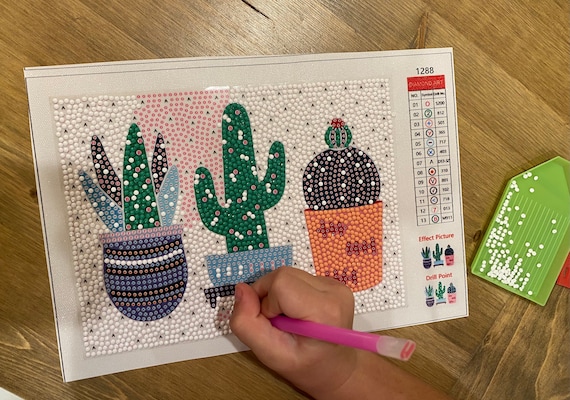 Cactus Diamond Art Kit - Etsy Schweiz