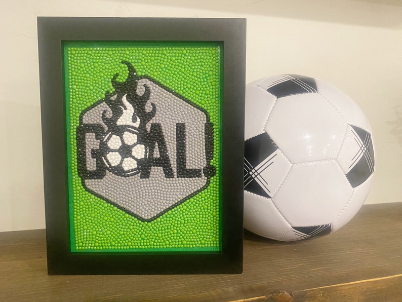 Soccer Diamond Art Kit Etsy