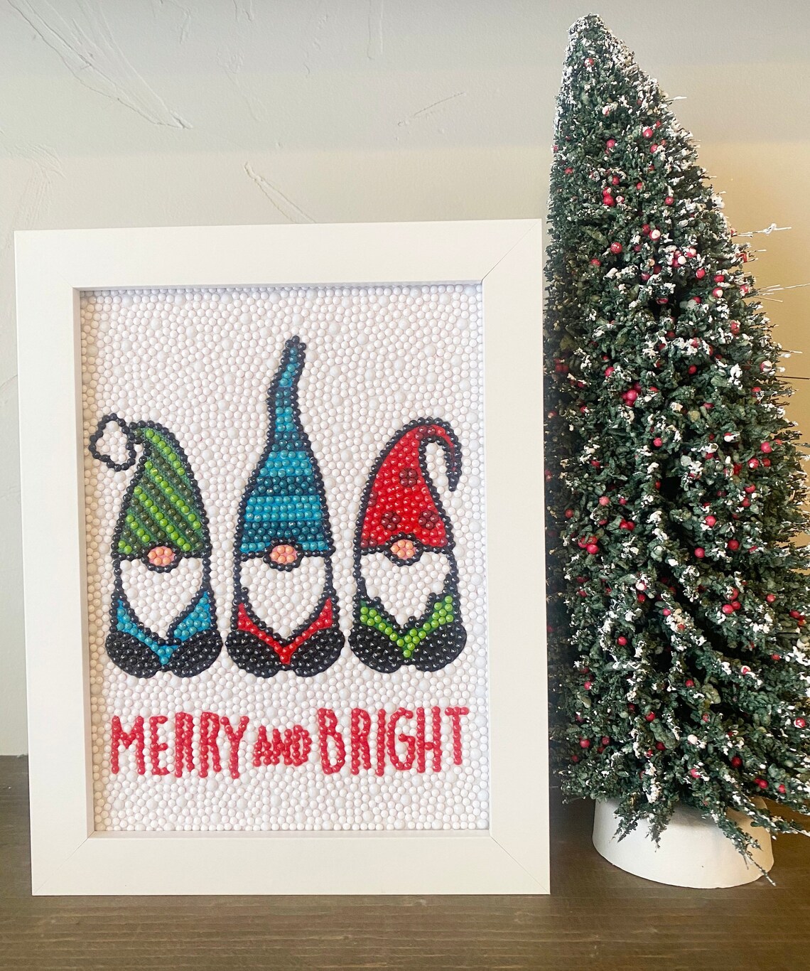 Merry & Bright Gnomes Diamond Art Kit | Etsy