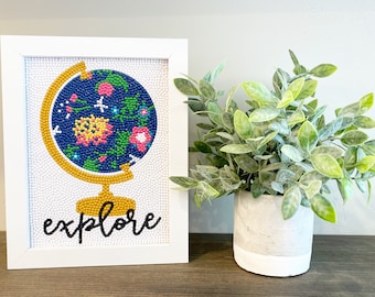 Explore Globe Diamond Art Kit