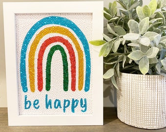 Be Happy Rainbow Diamond Art Kit