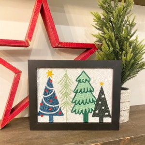 Christmas Trees Diamond Art Kit