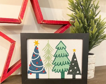 Christmas Trees Diamond Art Kit