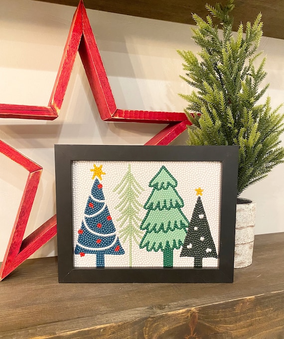 Christmas Trees Diamond Art Kit -  Sweden