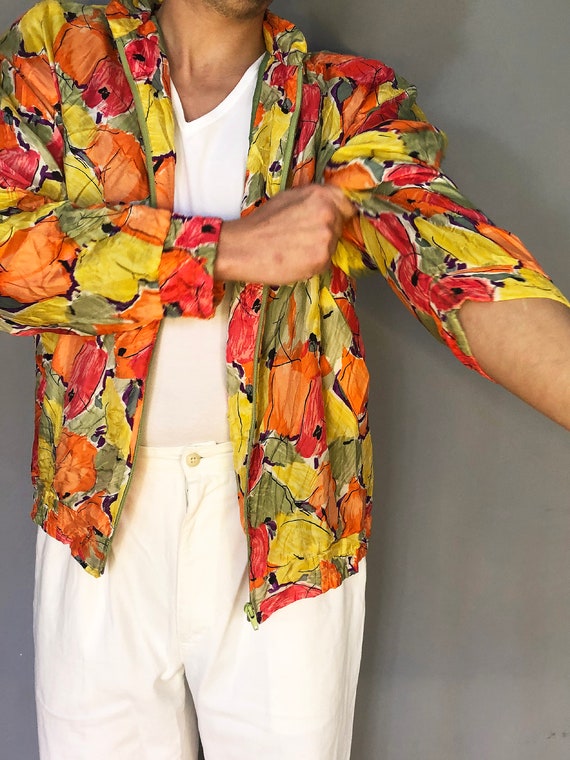 Miami Archives Unisex vintage Pure Silk Bomber Jac