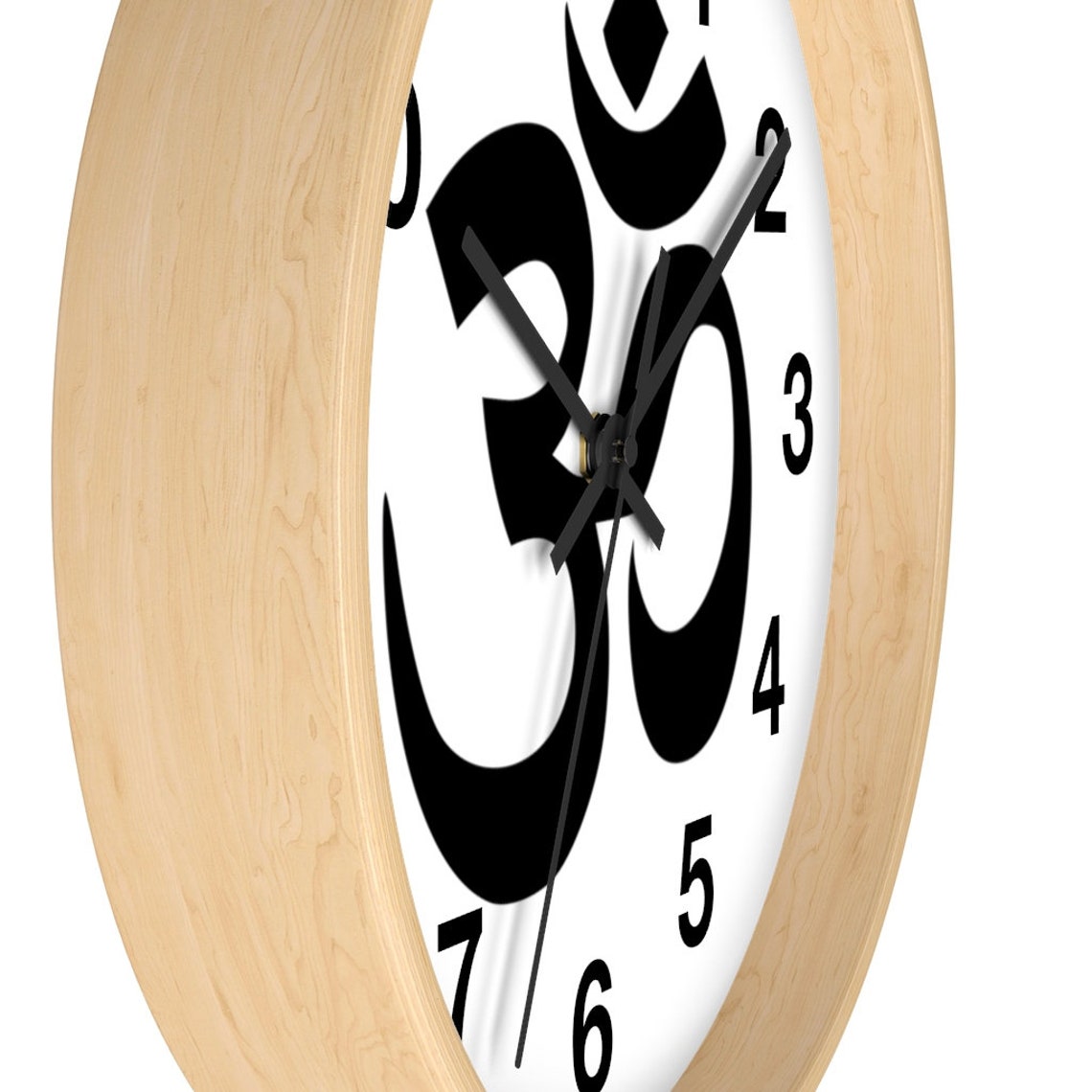 Wall clock Om clock Om design Om Gift clock Spiritual Etsy