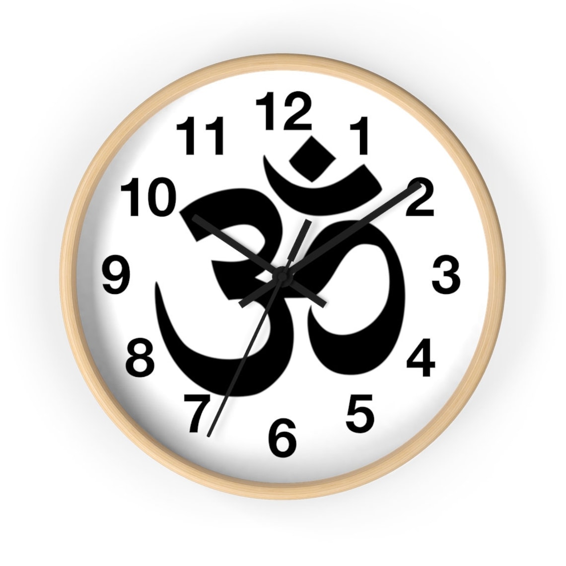Wall clock Om clock Om design Om Gift clock Spiritual Etsy
