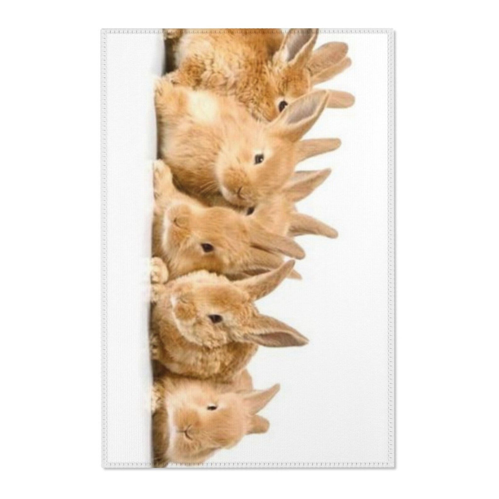 Rabbit rug Bunny rug Gift rug Rabbits Bunnies Etsy