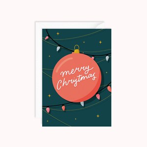 Bauble Merry Christmas Card