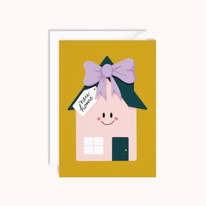 New Home Card | Housewarming Card | Cute House | Moving House Card | Moving Flat Card