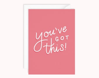 You've Got This Card | Good Luck | | New Job Greeting Card | Lucky Clover | Driving Test | Starting University | Back To School | Exam