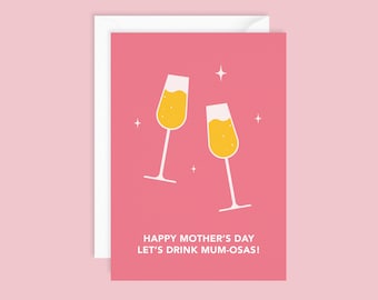 Mumosa Mother's Day Card | Card for Mum | Happy Mother's Day Card