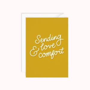 Sending Love and Comfort | Simple Sympathy Card | Greeting Card