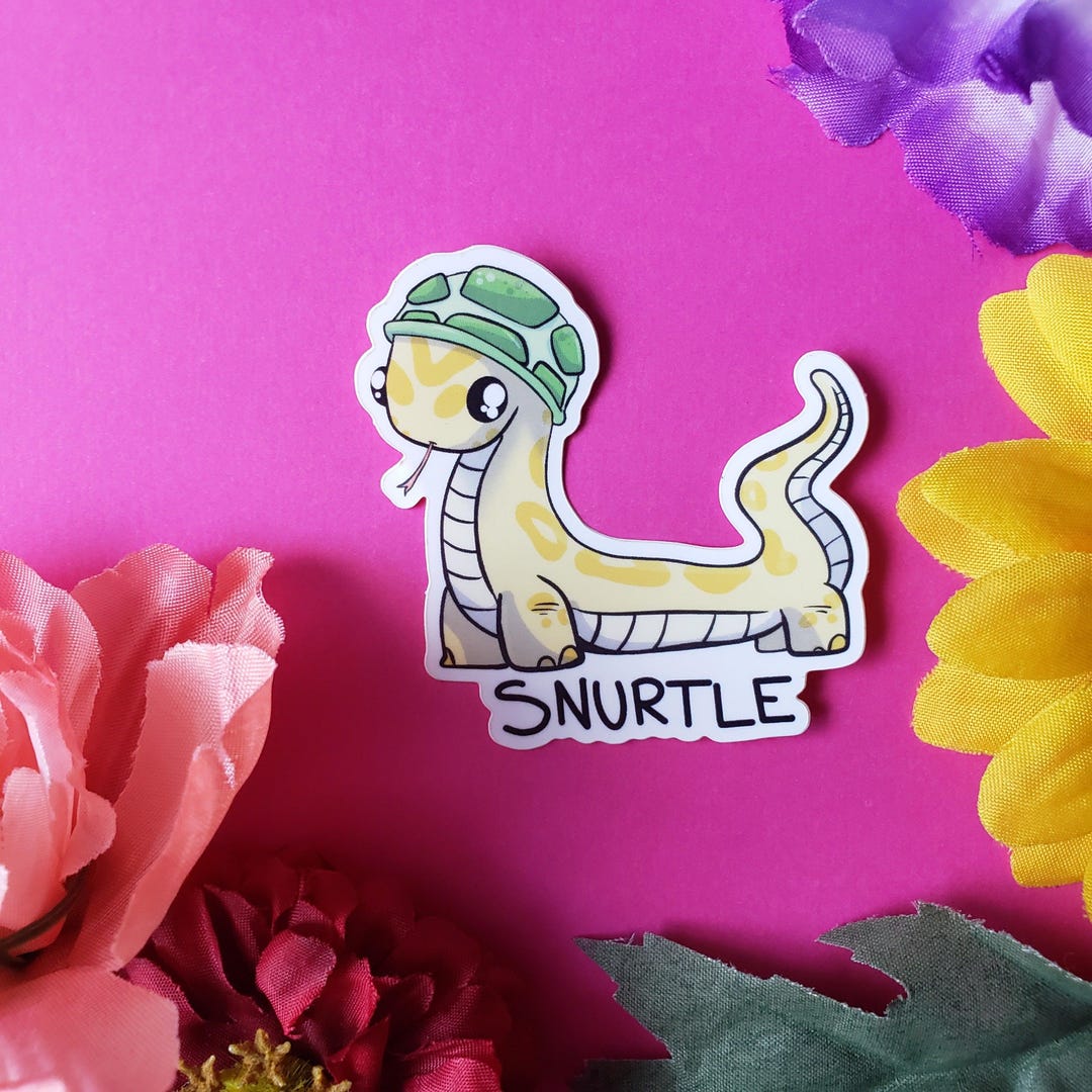 Snurtle Sticker (snake+ Turtle) - Etsy