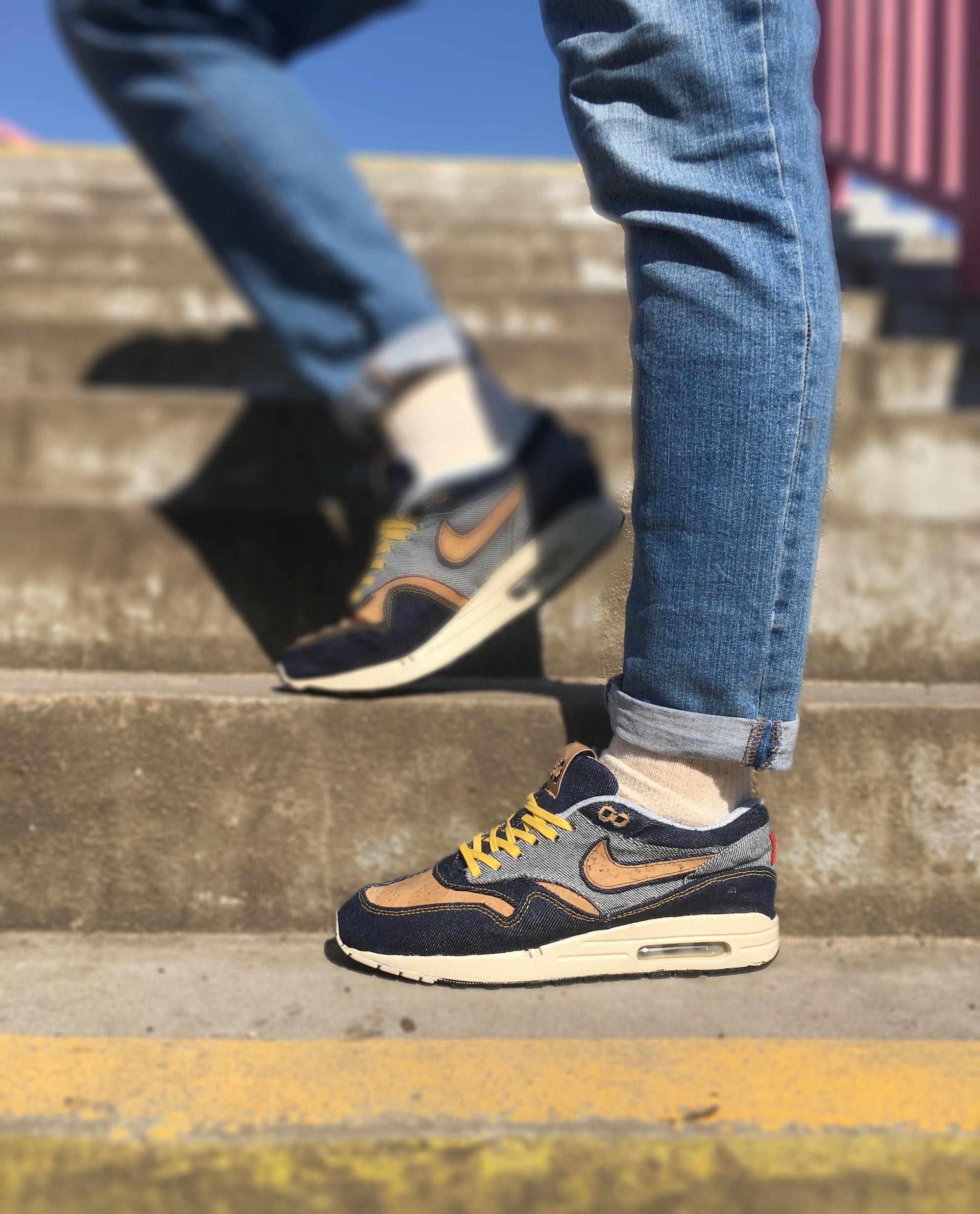 Air max 1 Dickies denim Op maat gemaakt - Etsy België