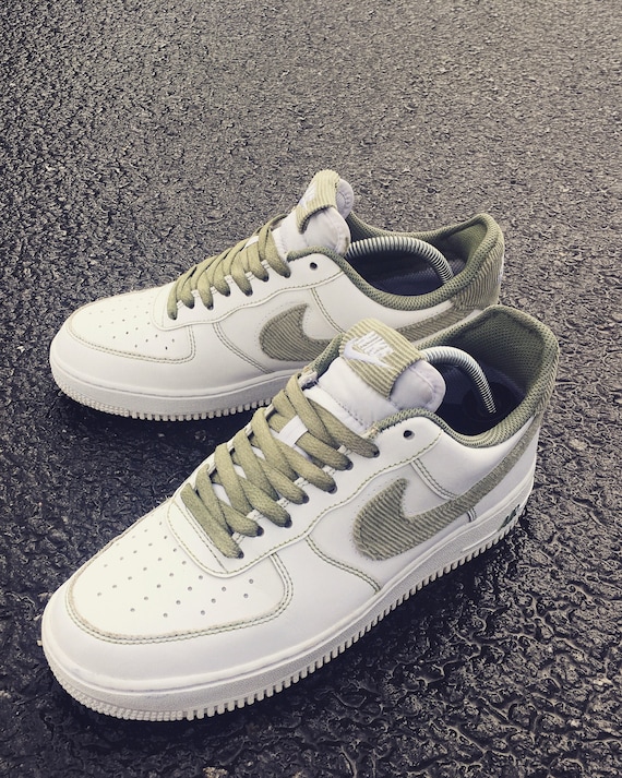 Nike Air Force 1 Cord Custom Etsy