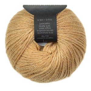 in harmony ATELIER ZITRON NEW Yarn 50 Ramie 50 Virgin wool for knitting yourself, knitting wool, knitting yarn, wool, yarn, knitting