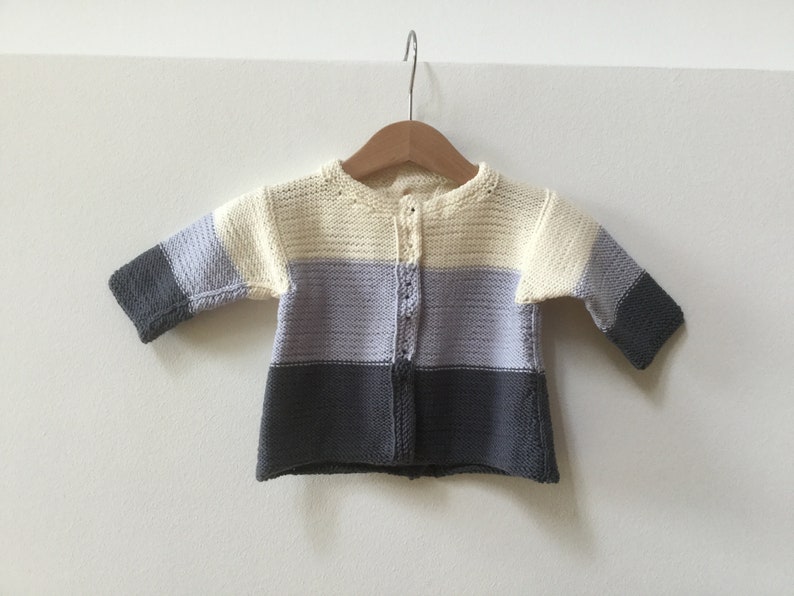 hand knitted sweater merino baby sweater LUIS AND LUISA baby jacket baby cardigan knitted baby jacket