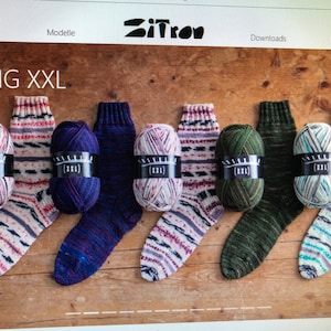 Trekking XXL ATELIER ZITRON New Colors Spring 2022 Sock Yarn Stocking Yarn Sock Yarn, Sock Yarn Yarn Knitting Hand-Knitted