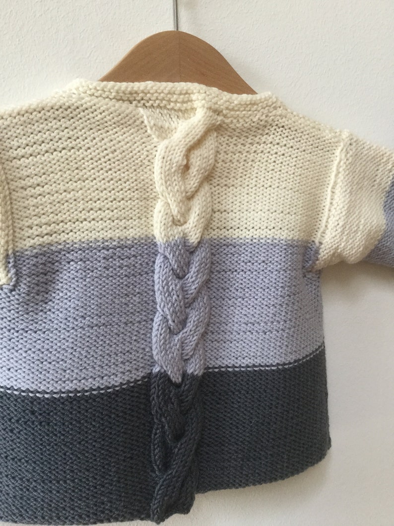 hand knitted sweater merino baby sweater LUIS AND LUISA baby jacket baby cardigan knitted baby jacket