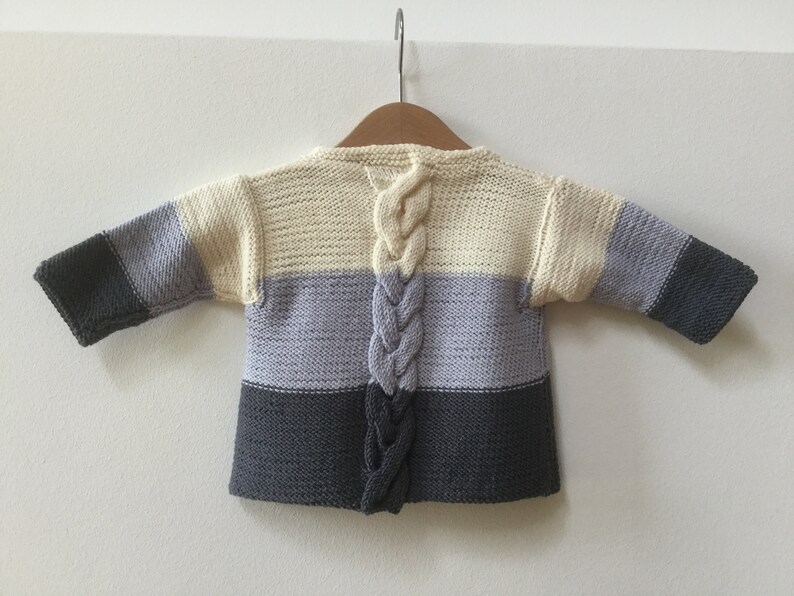 hand knitted sweater merino baby sweater LUIS AND LUISA baby jacket baby cardigan knitted baby jacket