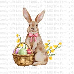 Ostern PNG Bestseller, Osterhase PNG Kinder Charakter Clipart, Sublimationsdesign für Frühlingsbasteln, Sofort Download