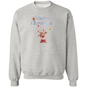 Christmas Jumper Day Family Christmas Pullover Rudolph Merry Christmas Textile Flex Print