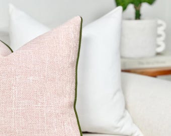 Blush Pink throw pillow cover, Modern Pink Designer pillow, Blush accent throw pillow cover for sofa and bed