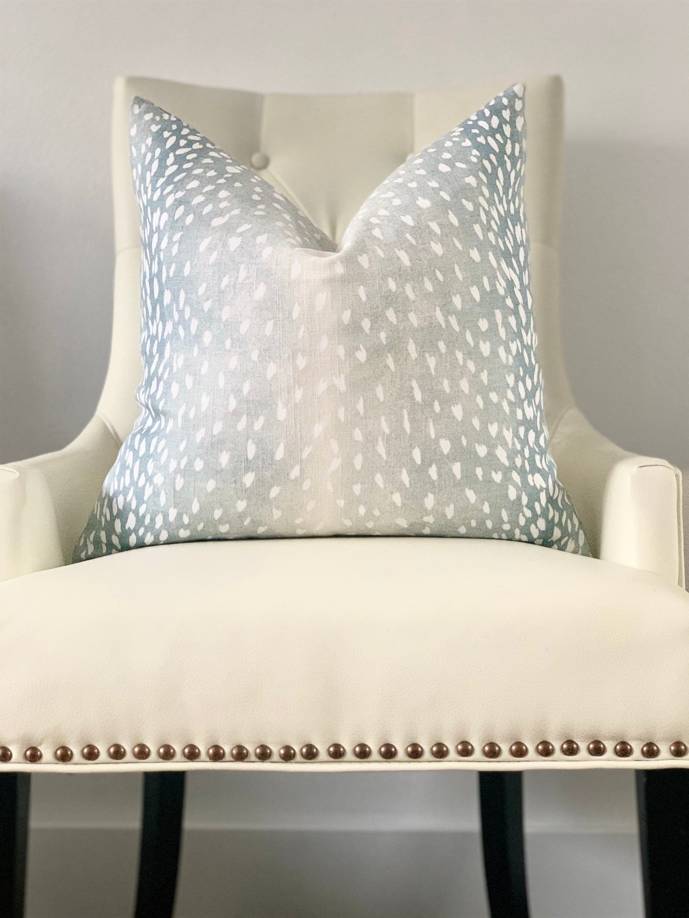 Blue Antelope throw pillow cover Aqua Antelope Fawn accent Etsy