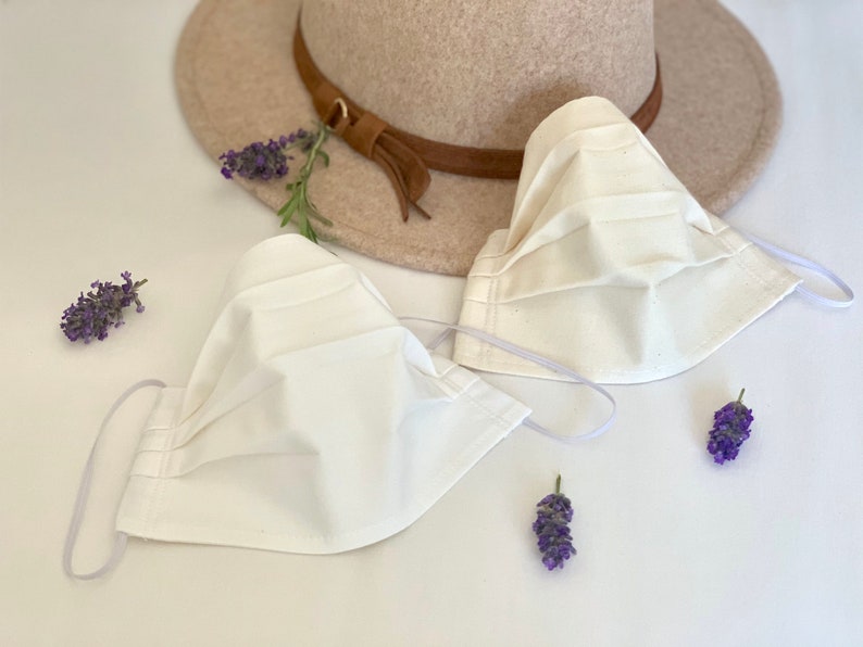 ORGANIC muslin cotton face mask cover 2 layers Breathable Etsy