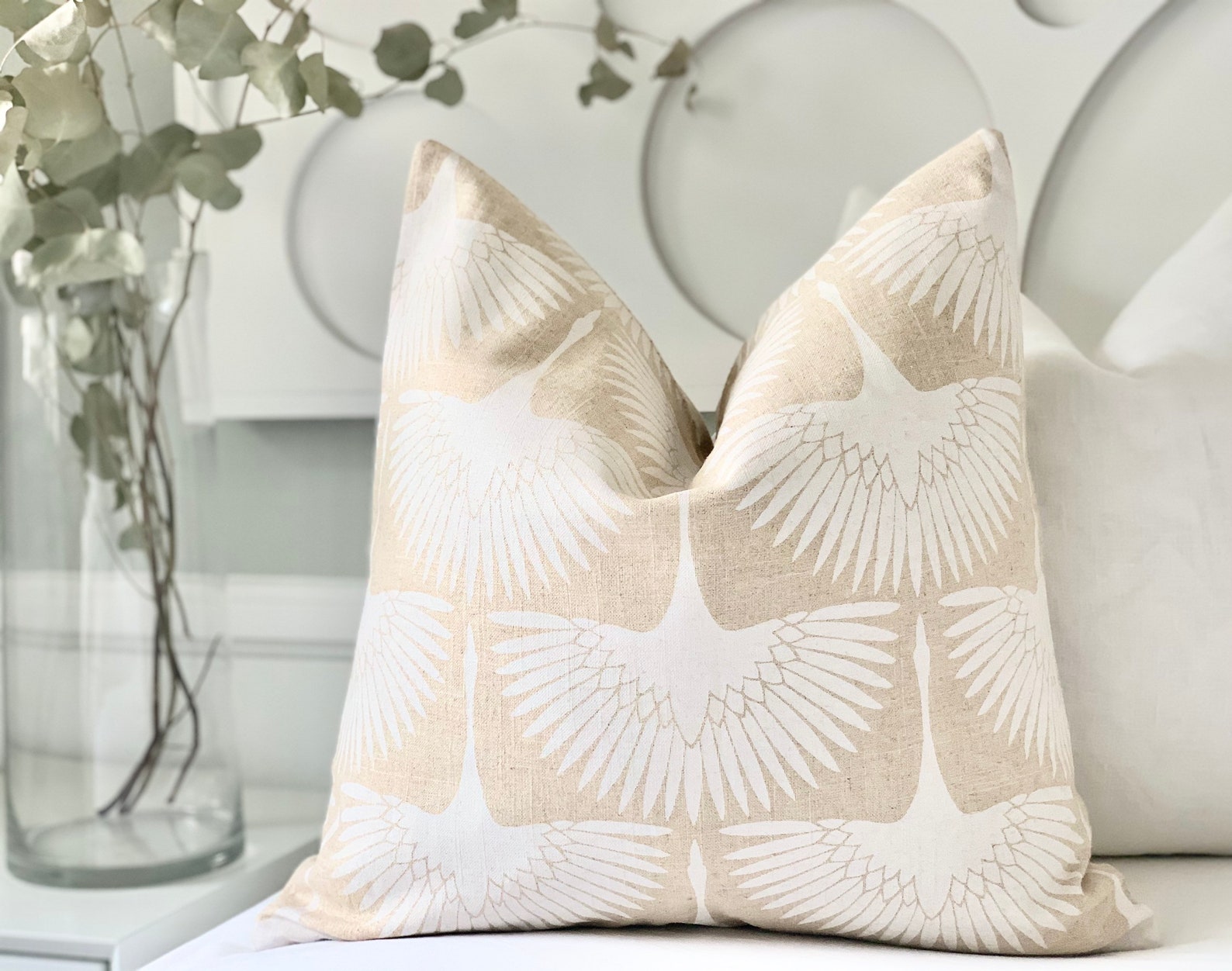 Designer Linen Pillow Cover Decorative Pillow Cover Orange Etsy