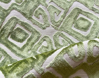 Designer fabric green velvet , Fabric swatch, made to order throw pillow covers, fabric swatch green velvet