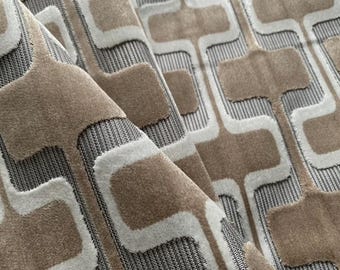 Fabric swatch beige - brown  velvet fabric
