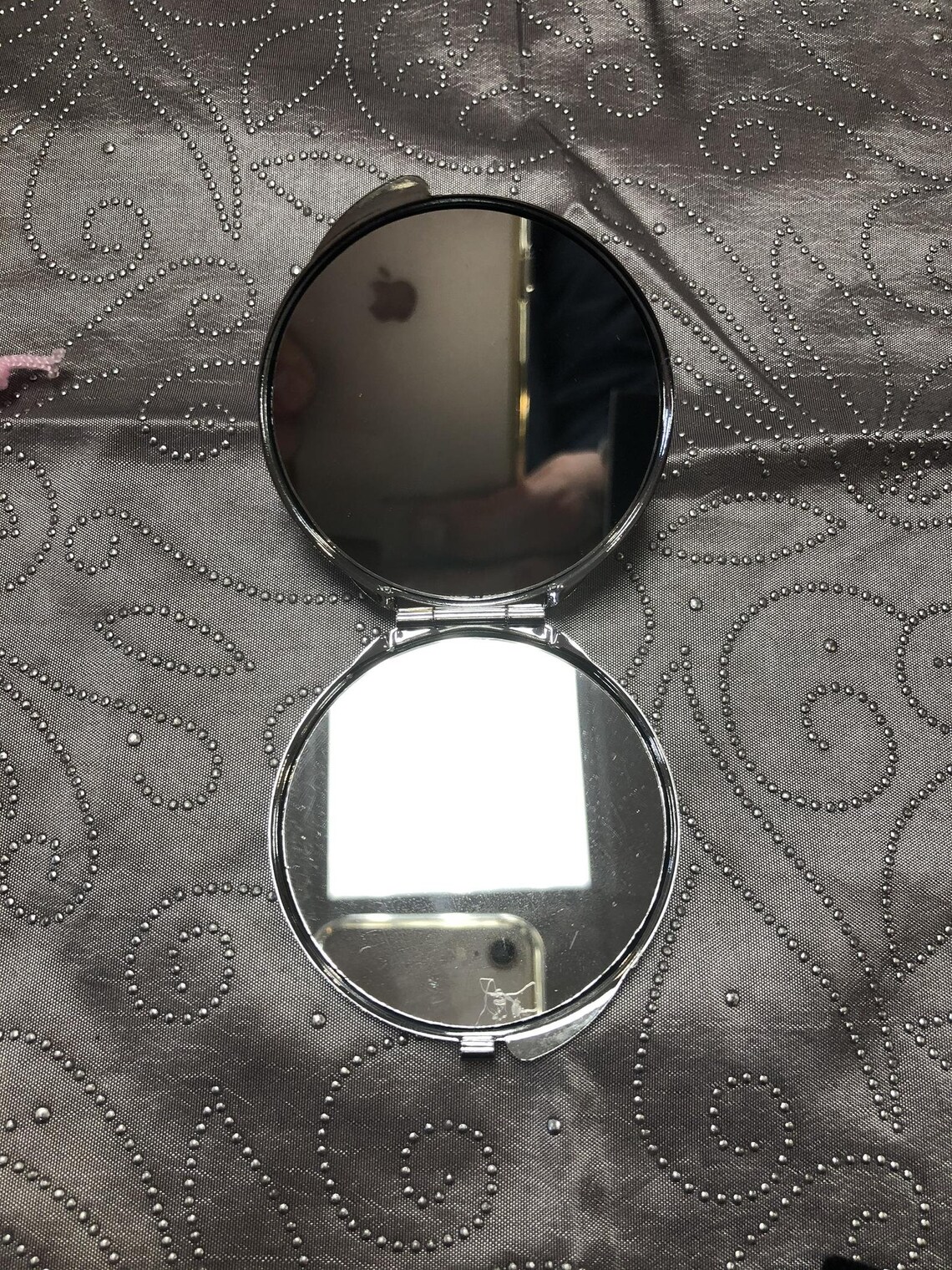 Compact purse mirror with vintage jewelry Etsy