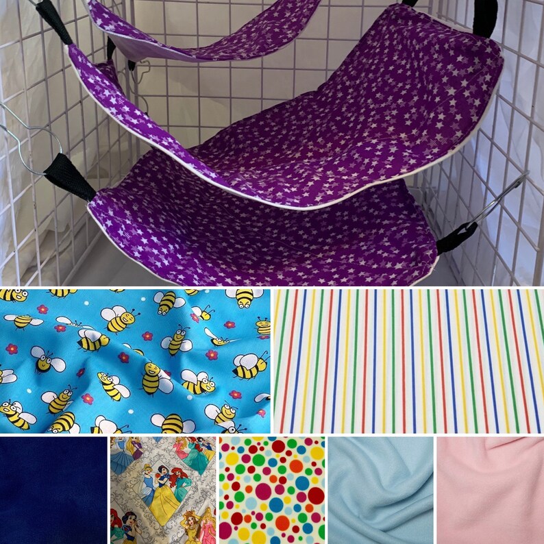 Pet Rat Hammock set square fleece rat fabric Hammock Etsy