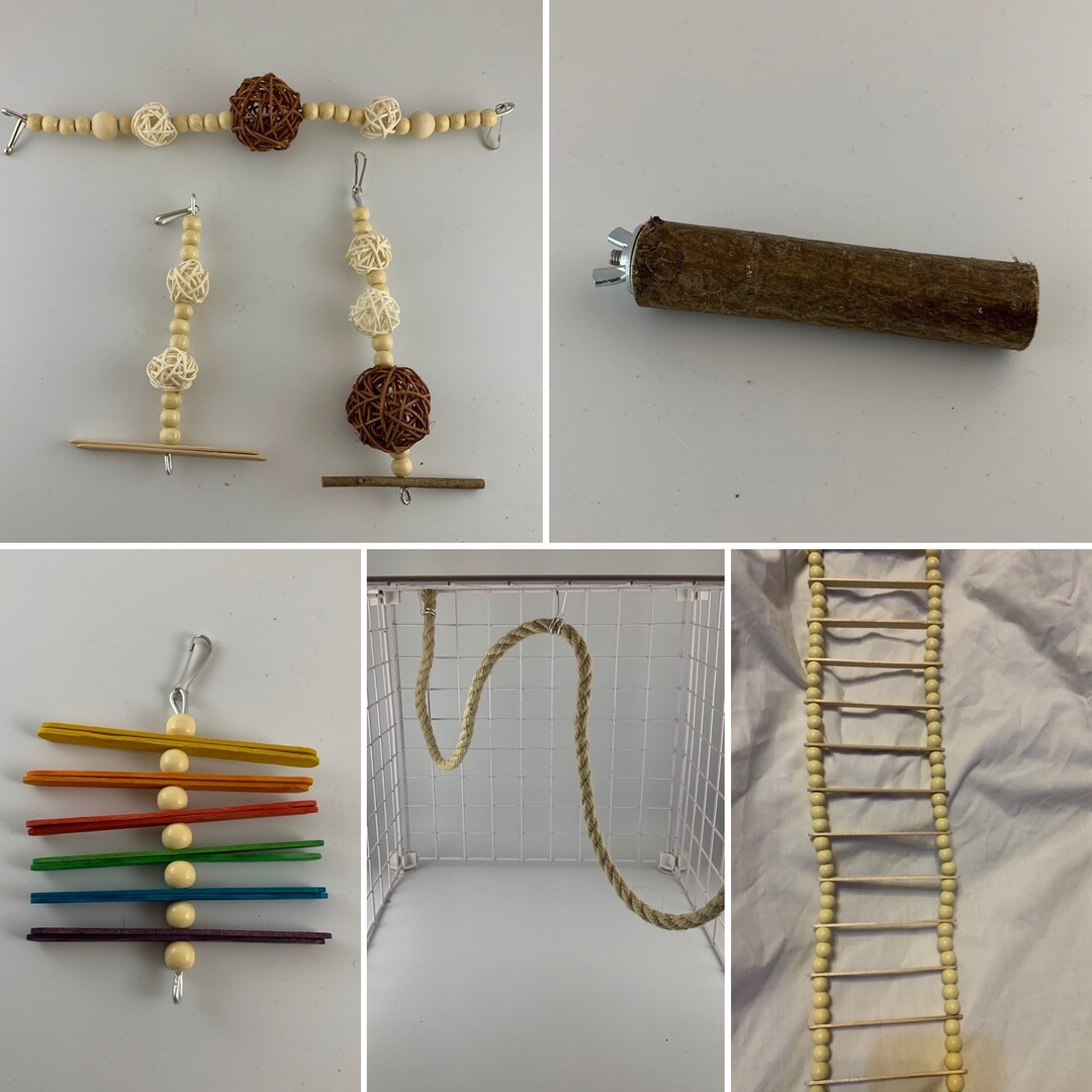 Mouse Toy and Rope Bundle, Mice, Rat, Pet Toys, Cage Decorations, Pet ...