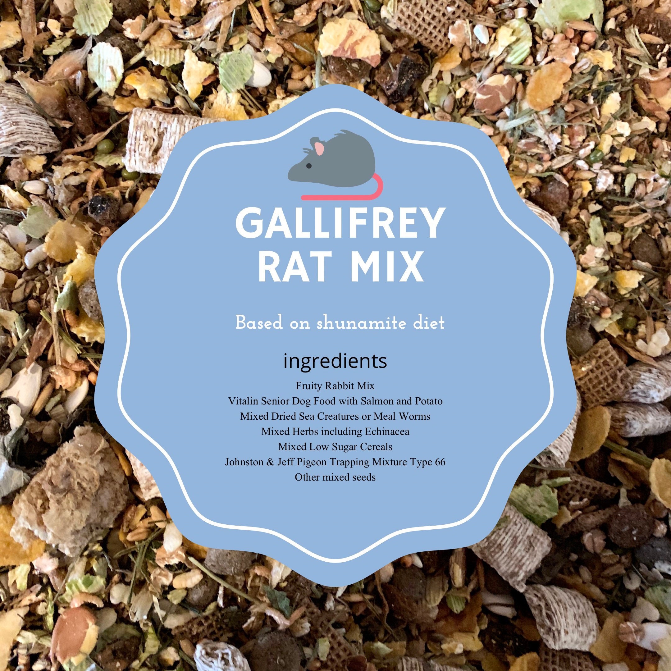 Rat Food Mix Pet Food Based on the Shunamite Diet Etsy UK