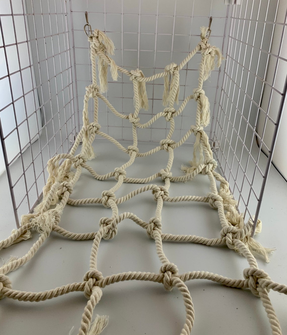Rope Rabbit Net Pet Cage Cotton Rope Climbing Net, Rat Fall Breaker Toy - Etsy