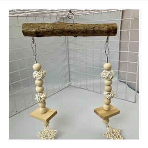 Activity log, Hanging Wood Toy,  Natural rat toy, rats, hamsters, mice. Rat toy accessories