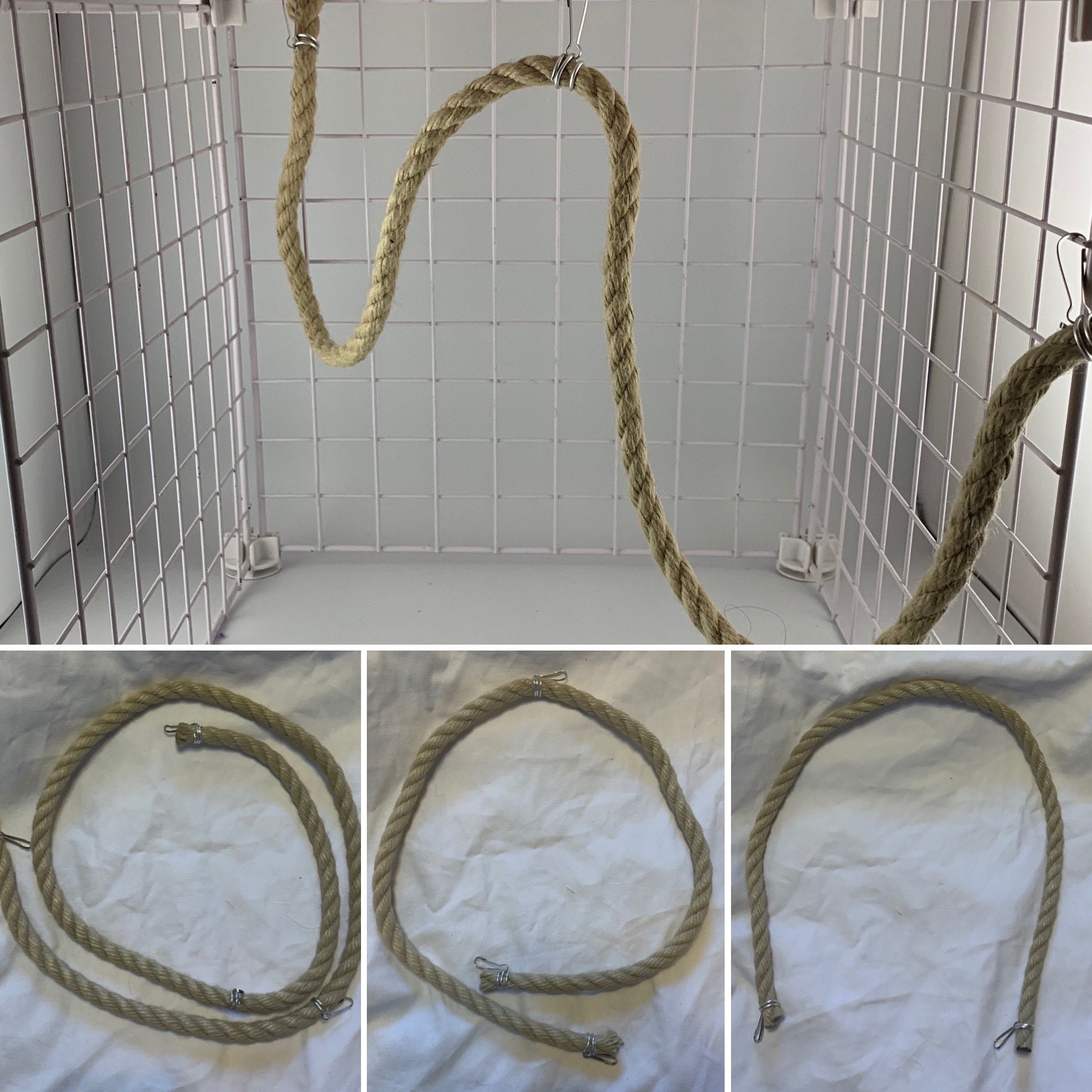 Natural Rope for Cage Suitable for Rat Hamster Mice Degas photo