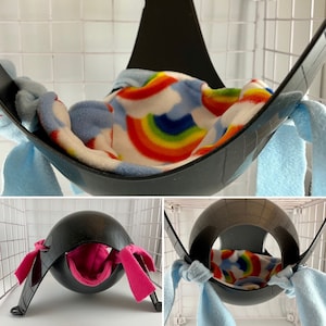 Space Pod with liner, Sputnik fleece liner Rat Hammock