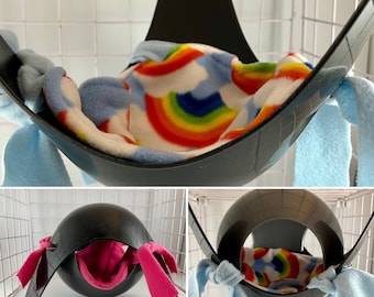 Space Pod with liner, Sputnik fleece liner Rat Hammock