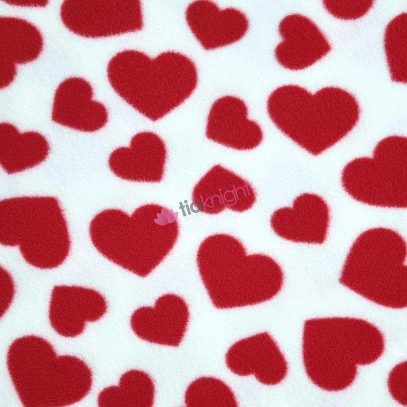 Space Pod with liner, Sputnik fleece liner Rat Hammock White Red Hearts