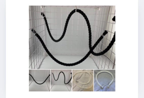 Pet Cage Rope Perch, Rat Toy, Hamster Accessories