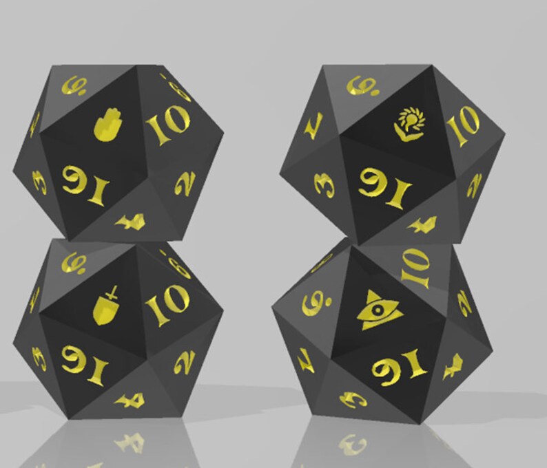Dungeons &amp; Dragons Dice Files for 3D Printing STL files only | Etsy