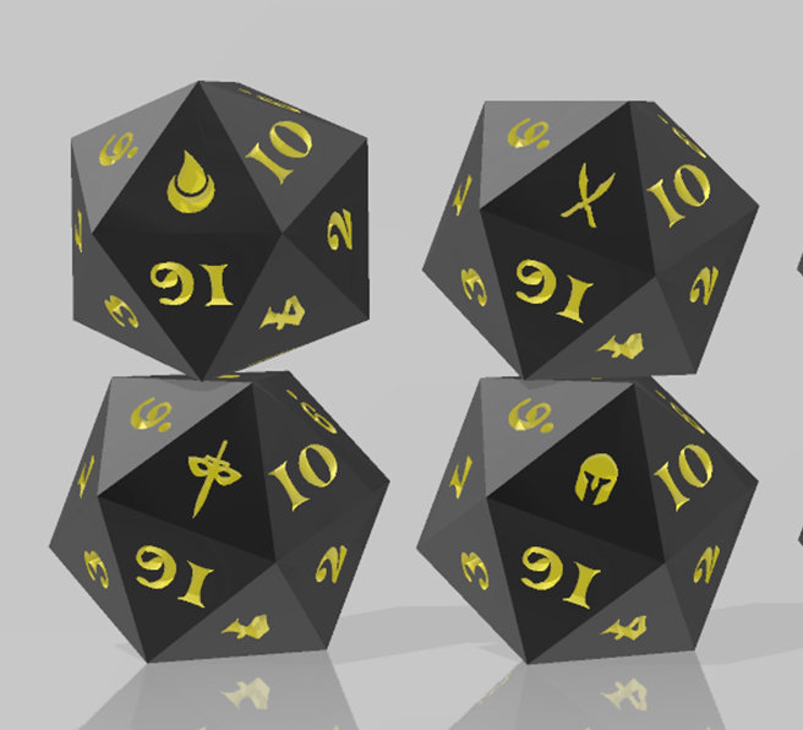 Dungeons &amp; Dragons Dice Files for 3D Printing STL files only | Etsy