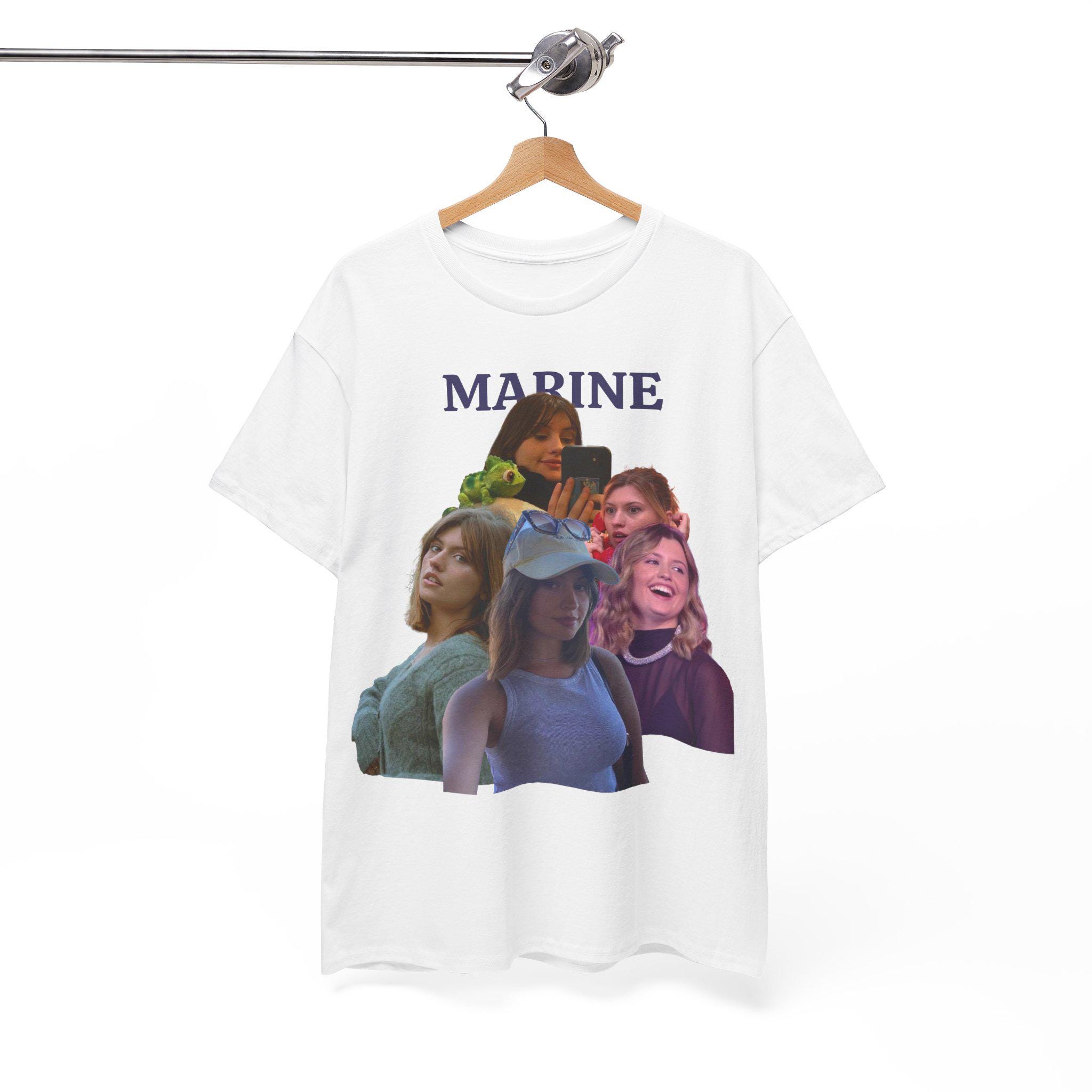T-Shirt Personnalisé Chanteuse Marine Star Academy Concert Tour - 100% Coton Noir