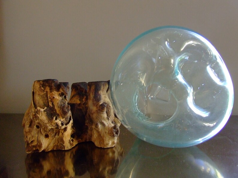 Large Size Driftwood Vase Glass Vase Moulded to Wood Blown Etsy Australia