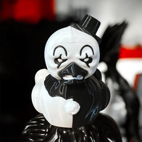 Art the Clown 3D Printed Plastic Duck