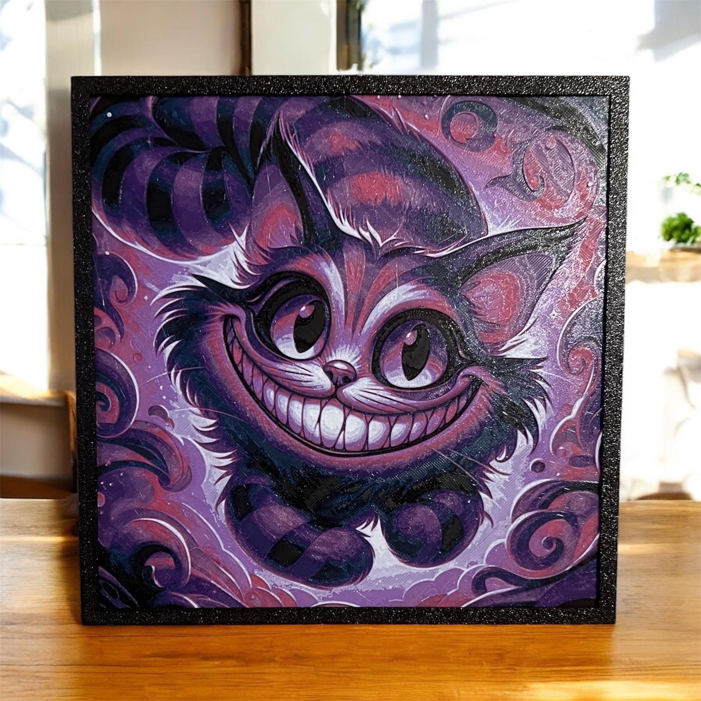 【超激レア】ハミルトンコレクション　Alice Cat Tim Burton's Cheshire Cat Kit-cat Klock© Custom Clock - Original